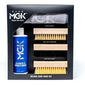 Shoe Cleaning Essentials - Deluxe Brush Set with Conditioner & Towel Included